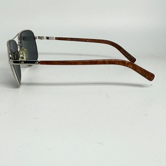 RALPH LAUREN Polarized Sunglasses PH 3076 59-16-135 3P Silver brown H19357 - Picture 2 of 8